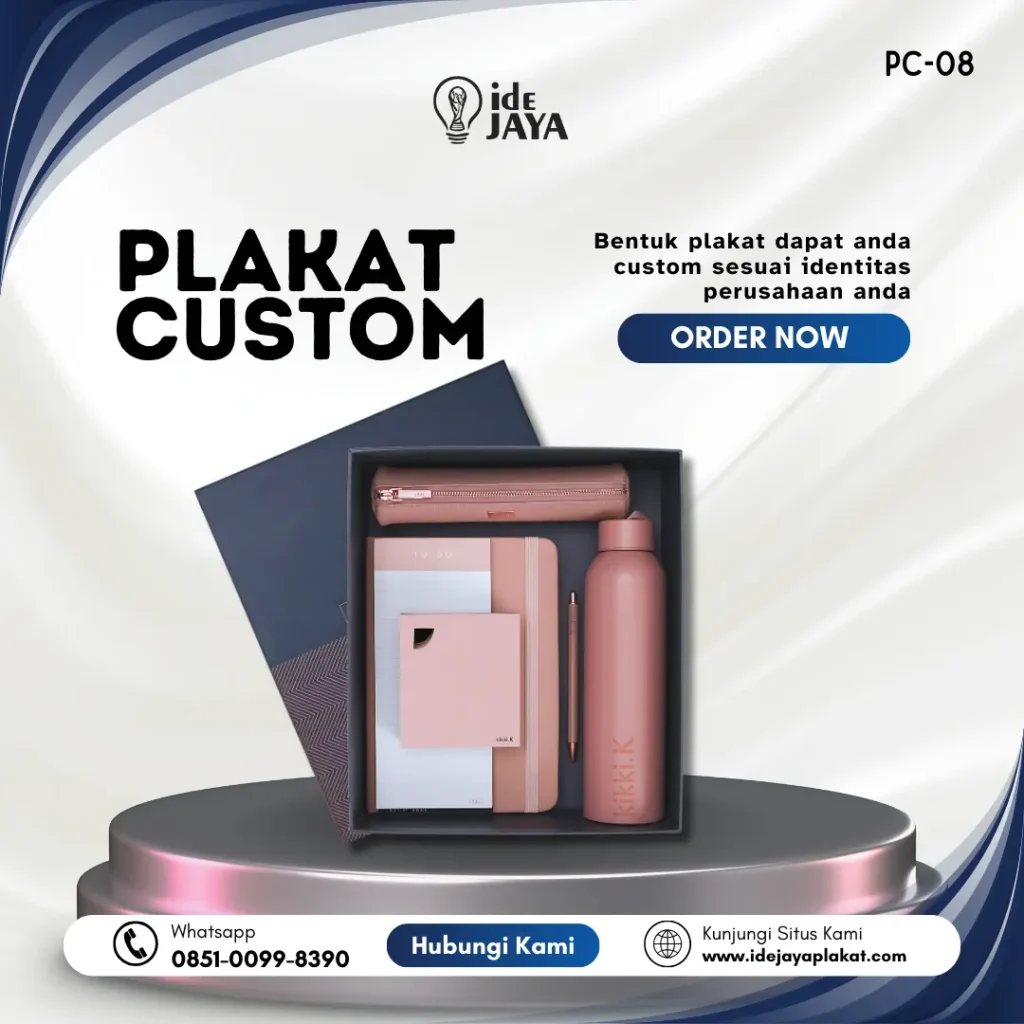 Souvenir kantor custom eksklusif, cocok untuk hadiah perusahaan – Ide Jaya Plakat